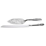 Набор из ножа и лопатки для торта Queen Anne 26см и 30см, Сталь нержавеющая, Queen Anne, Великобритания