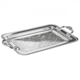 Поднос прямоугольный с ручками Queen Anne 40х25см, Сталь нержавеющая, Queen Anne, Великобритания