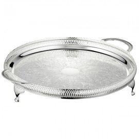 Поднос на ножках Queen Anne 35,5см, Сталь нержавеющая, Queen Anne, Великобритания
