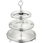 Блюдо трехъярусное Queen Anne 18,23,28см, Сталь нержавеющая, Queen Anne, Великобритания