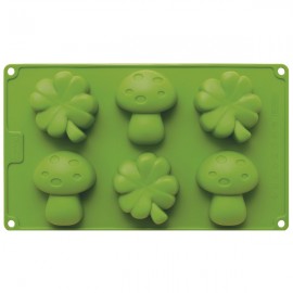 Формочки для выпечки Birkmann "Грибы и листья" (6 фигурок), Силикон, RBV Birkmann, Германия