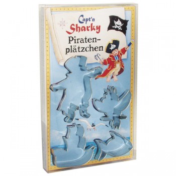 Набор формочек для выпечки Birkmann "Пират" 4 шт, Металл, RBV Birkmann, Германия