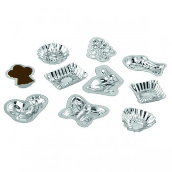 Набор формочек для шоколада Birkmann "Флора и фауна" 4см, 10 шт, Металл, RBV Birkmann, Германия