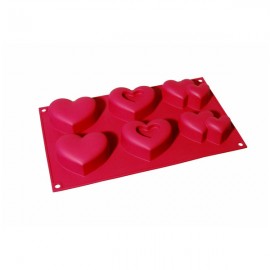 Формочки для выпечки Birkmann "Сердечки" (6 фигурок), Силикон, RBV Birkmann, Германия Формочки для выпечки Birkmann "Сердечки" (6 фигурок), Силикон, RBV Birkmann, Германия