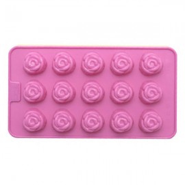 Формочки для шоколада и пралине Birkmann "Розы" (15 фигурок,розовые), Силикон, RBV Birkmann, Германия Формочки для шоколада и пралине Birkmann "Розы" (15 фигурок,розовые), Силикон, RBV Birkmann, Германия