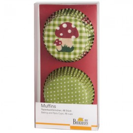 Набор бумажных форм для украшения кексов Birkmann "Случайная удача" 7см, 48 шт, Бумага, RBV Birkmann, Германия