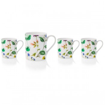 Набор из 4 кружек 250мл "Цветущий сад", Фарфор, Royal Worcester, Великобритания