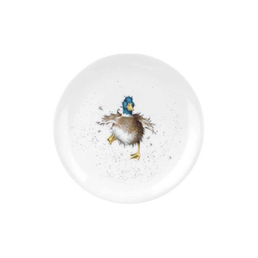 Тарелка закусочная 20см "Забавная фауна" "Утка", Фарфор костяной, Royal Worcester, Великобритания