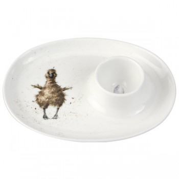 Подставка для яйца 13,5см "Забавная фауна" "Утенок", Фарфор, Royal Worcester, Великобритания