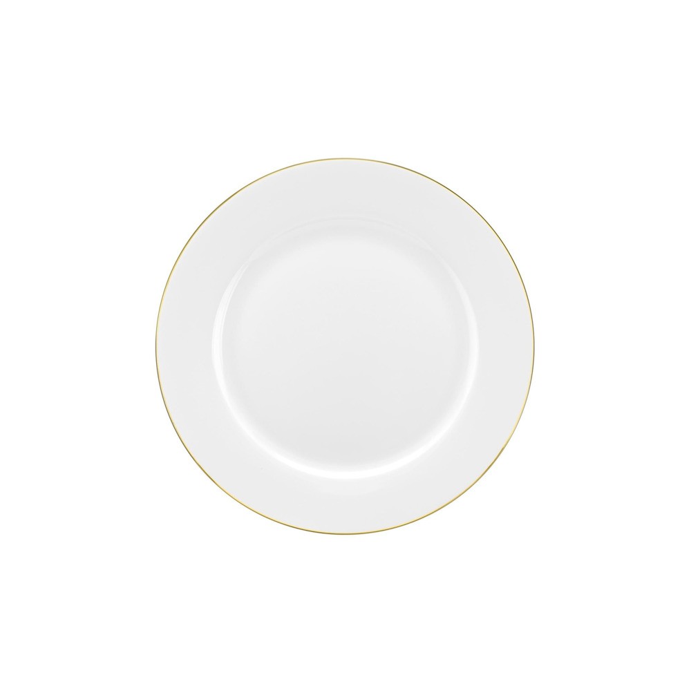 Набор из 4 тарелок обеденных Royal Worcester "Интуиция.Золотой кант" 27см, Фарфор костяной, Royal Worcester, Великобритания