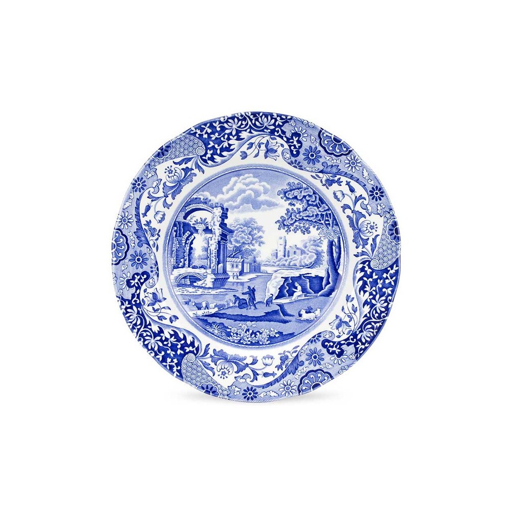 Набор из 4 тарелок обеденных  27см "Голубая Италия", Фаянс, Spode, Великобритания