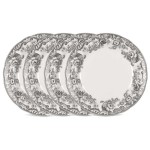 Набор из 4 тарелок обеденных 27см "Деламер, сельские мотивы", Фаянс, Spode, Великобритания