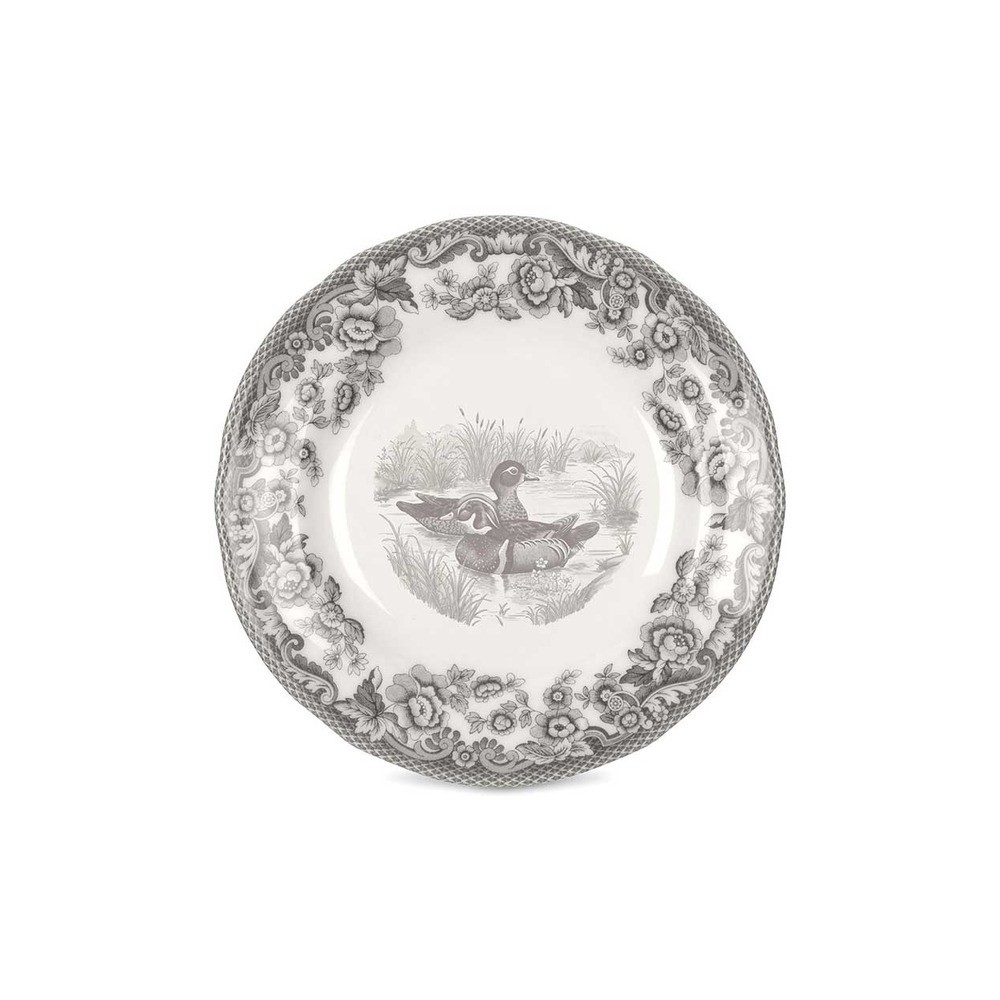 Тарелка пирожковая 15см "Утка" "Деламер, сельские мотивы", Фарфор, Spode, Великобритания