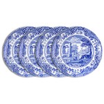 Набор из 4 тарелок пирожковых 15см "Голубая Италия", Фаянс, Spode, Великобритания
