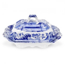 Блюдо для горячего с крышкой 30см "Голубая Италия", Фаянс, Spode, Великобритания