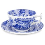 Чашка чайная с блюдцем 200мл "Голубая Италия", Фаянс, Spode, Великобритания