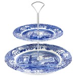 Блюдо двухъярусное 27см "Голубая Италия", Фаянс, Spode, Великобритания