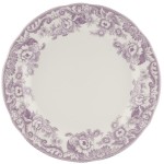 Тарелка закусочная 20см "Деламер, сельские мотивы" (розовая), Фаянс, Spode, Великобритания
