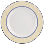 Тарелка обеденная 27см "Голубая Италия" (желтый борт), Фаянс, Spode, Великобритания