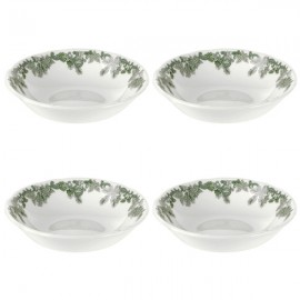 Набор из 4 салатников индивидуальных 18см "Зеленый венок (Джон Рёскин)", Фаянс, Spode, Великобритания