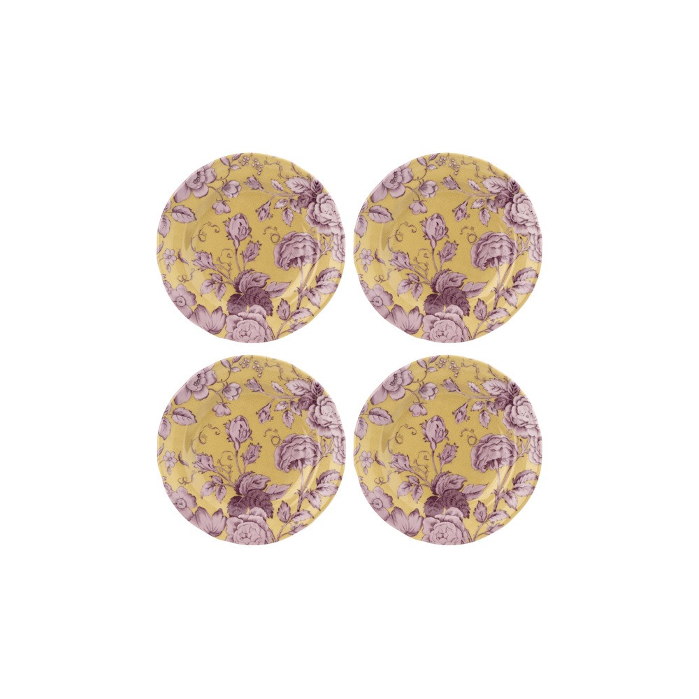 Набор тарелок десертных Spode "Кинглсей" 20см, 4шт (желтая), Фаянс, Spode, Великобритания