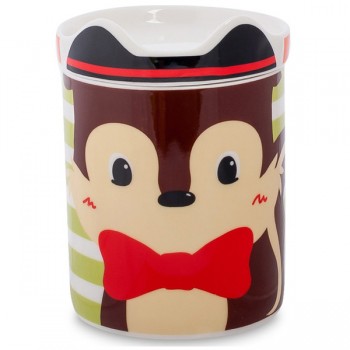 Кружка с крышкой детская "Белка", Фарфор, TOPCHOICE, Гонконг