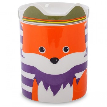 Кружка с крышкой детская "Лисичка", Фарфор, TOPCHOICE, Гонконг