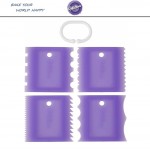 Набор кондитерских шпателей DECO для декорирования, 4 шт, 6 х 5,7 см, пластик, Wilton, США