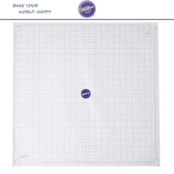 Коврик кондитерский -измерь и раскатай, 60 Х 60 см, пластик, Wilton, США