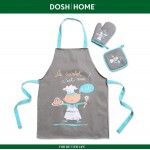Детский кухонный набор ATIRA, 3 предмета, голубой, DOSH