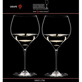 Бокалы для белых вин Montrachet (Chardonnay), 2 шт, объем 600 мл, ручная выдувка, GRAPE, RIEDEL