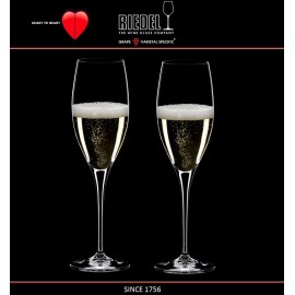 Бокалы для шампанского Champagne Glass, 2 шт, объем 330 мл, машинная выдувка, Heart to Heart, RIEDEL