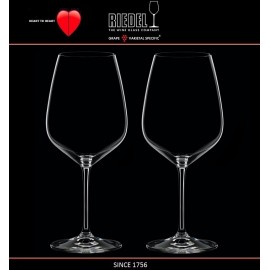Бокалы для красных вин Cabernet и Merlot, 2 шт, объем 800 мл, машинная выдувка, Heart to Heart, RIEDEL