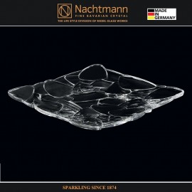 Тарелка PETALS квадратная, 28 см, бессвинцовый хрусталь, Nachtmann