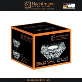 Набор подсвечников BOSSA NOVA, 2 шт, 12 x12см, бессвинцовый хрусталь, Nachtmann