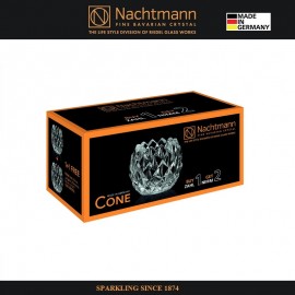 Набор новогодних подсвечников CONE, 2 шт, 9 см хрусталь, Nachtmann
