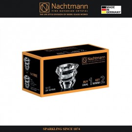 SLICE Набор из 2-х подсвечников, D 7 см, бессвинцовый хрусталь, Nachtmann