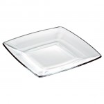 Тарелка квадратная 18,5х18,5 см, стекло, EgoAlter