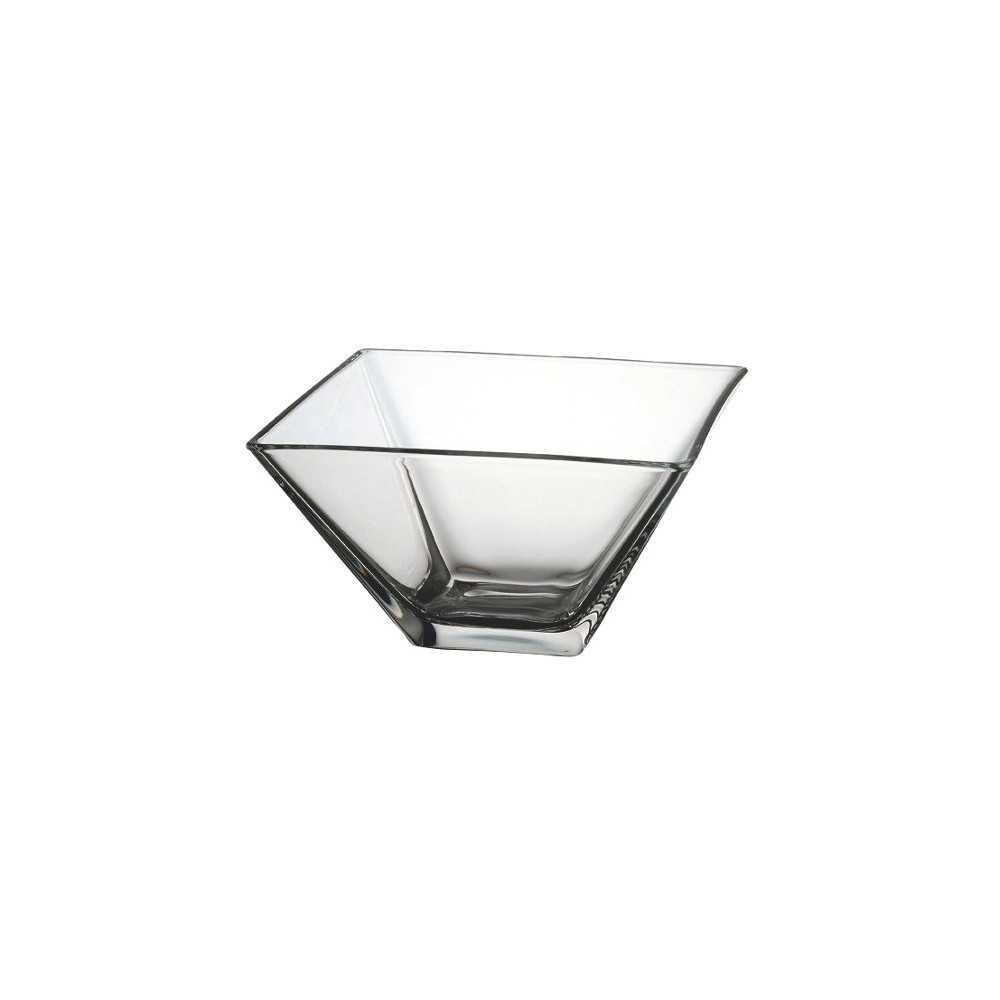 Cалатник порционный квадратный 20х20 см, 11 см, EgoAlter, хрустальное стекло