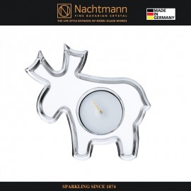 Новогодний подсвечник CRYSTAL CHRISTMAS олень, 11 см, хрусталь, Nachtmann