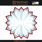 Блюдо CRYSTAL CHRISTMAS STAR, 30 см, хрусталь, красная кайма, Nachtmann