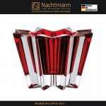 Новогодний подсвечник CRYSTAL CHRISTMAS кристалл красный, 9 см, хрусталь, Nachtmann