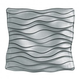 Тарелка квадратная 30 см серая lead crystal, Nachtmann