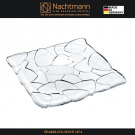 Тарелка PETALS квадратная, 28 см, бессвинцовый хрусталь, Nachtmann