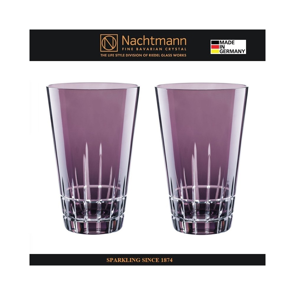 Набор высоких стаканов SIXTIES STELLA VIOLET,, 2 шт, 450 мл, сиреневый хрусталь, Nachtmann