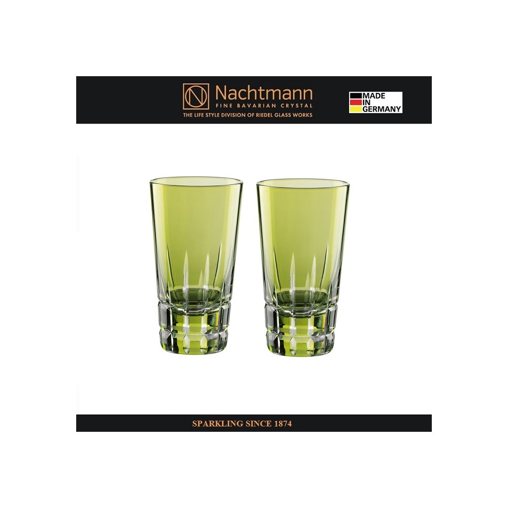 Набор стопок SIXTIES STELLA KIWI для водки, 2 шт, 60 мл, 2 шт, зеленый хрусталь, Nachtmann