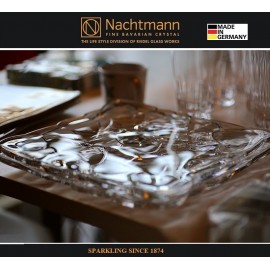 Тарелка PETALS квадратная, 28 см, бессвинцовый хрусталь, Nachtmann