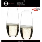 Бокалы "O" без ножки для шампанского Champagne Glass, 2 шт, 264 мл, хрусталин, Riedel