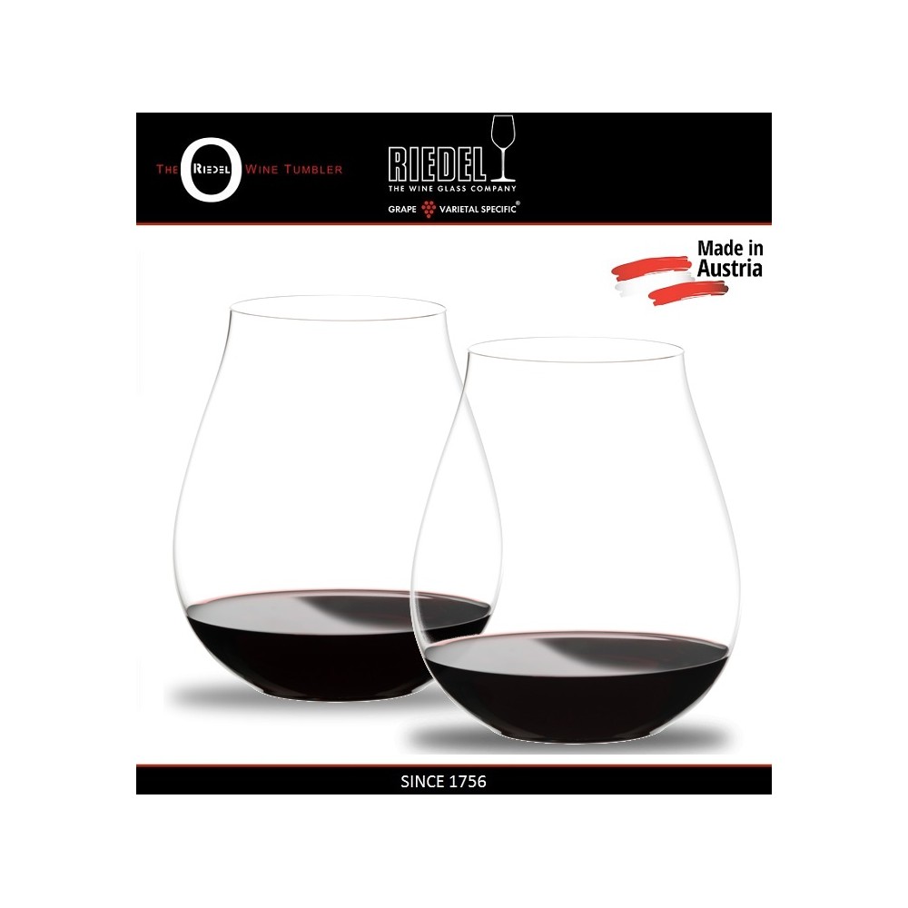 Бокалы BIG "O" без ножки для красных вин Pinot Noir, 2 шт, 762 мл, хрусталин, Riedel