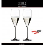 Бокалы для шампанского Champagne Glass, 2 шт, 343 мл, машинная выдувка, VINUM XL, RIEDEL